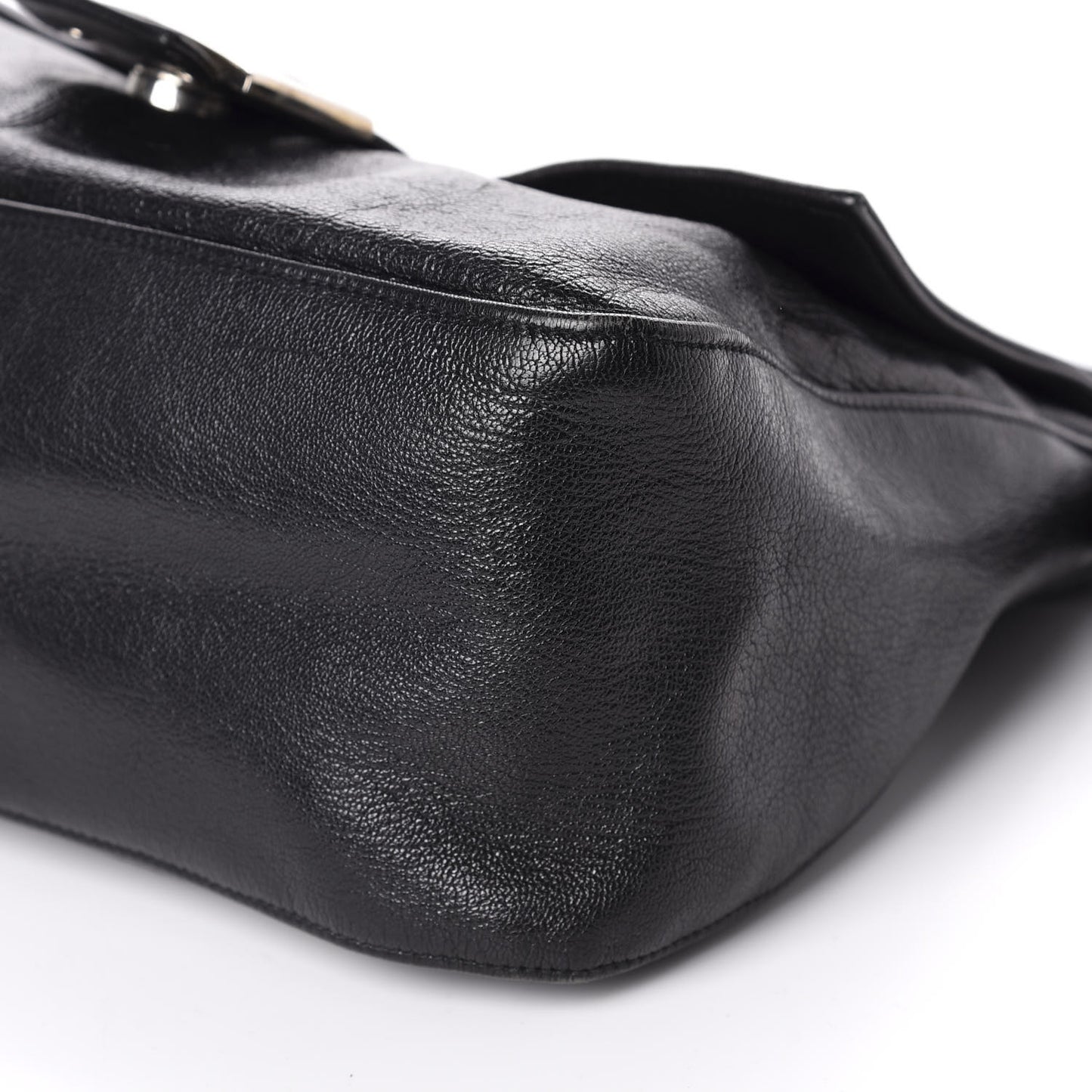 Calfskin Big Forever Mama Baguette Black