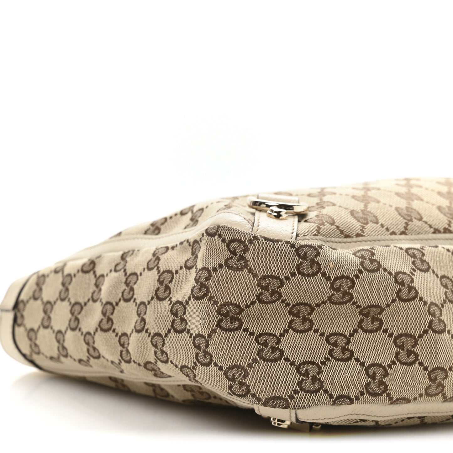Monogram Medium Abbey Tote White