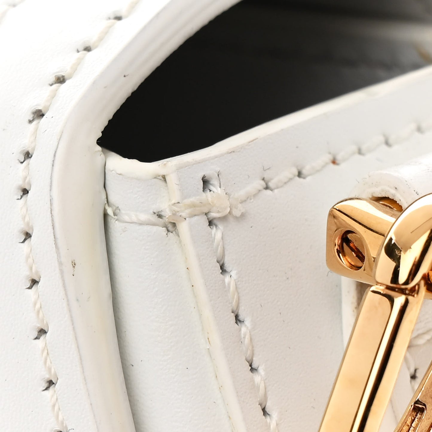 Calfskin Medium Greca Goddess Shoulder Bag White