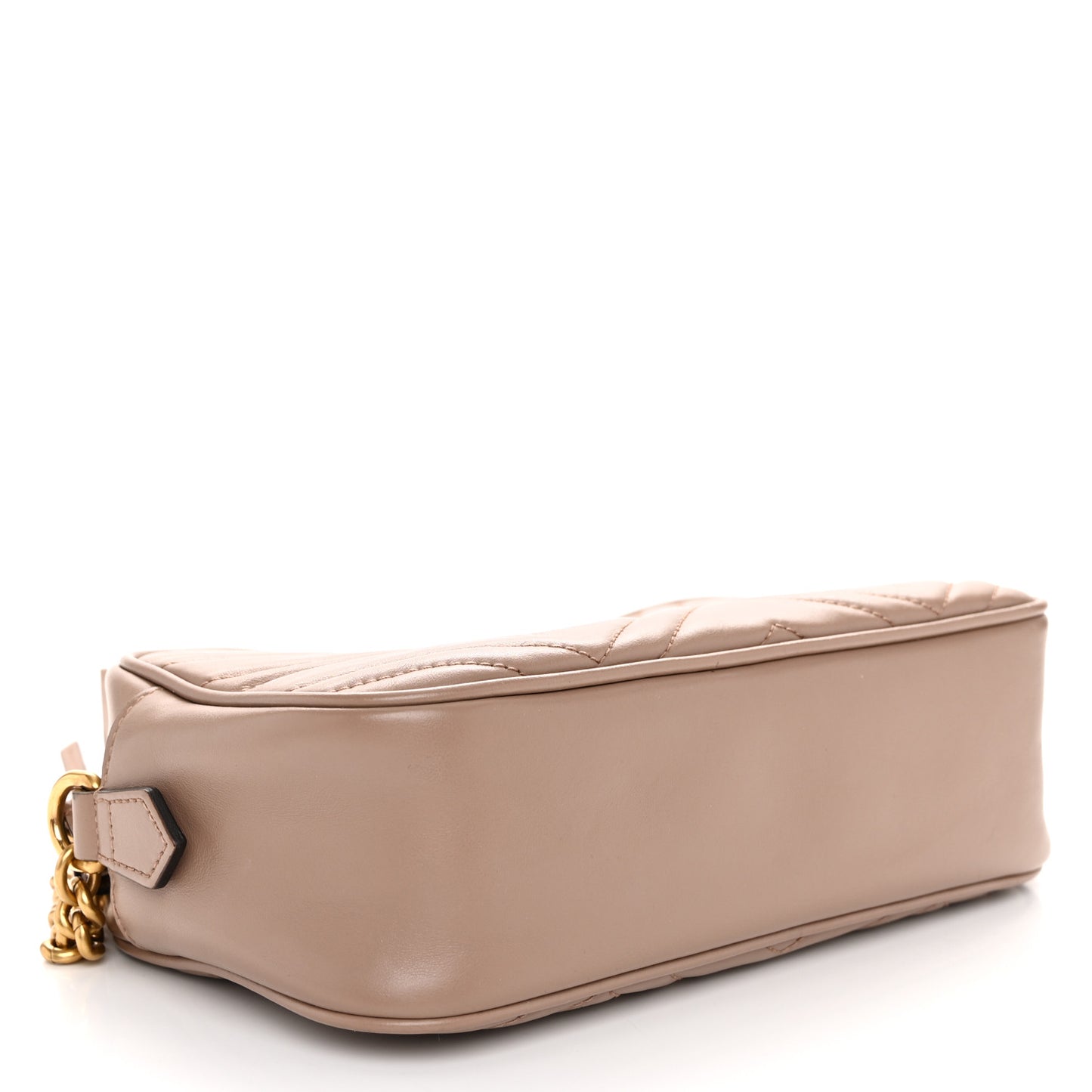 Calfskin Matelasse Small GG Marmont Chain Shoulder Bag Porcelain Rose