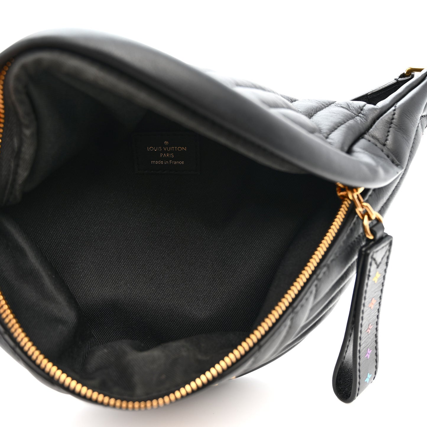 Calfskin Quilted New Wave Bumbag Black