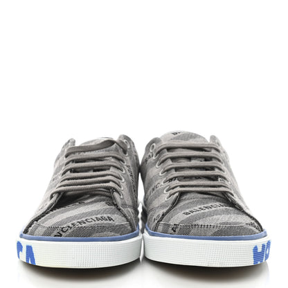 Balenciaga Canvas Jacquard Diagonal Allover Logo Womens Match Graffiti Sneakers 40 Grey 2 of 14