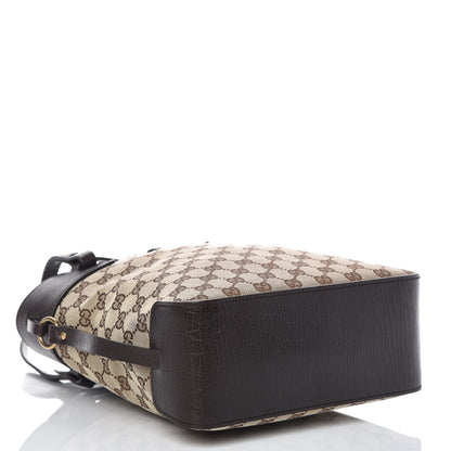Gucci Monogram Small Bucket Tote Dark Brown 4 of 10