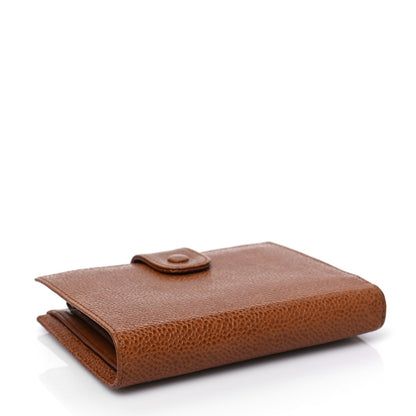 Chanel Caviar Timeless CC Compact French Wallet Brown 4 of 9