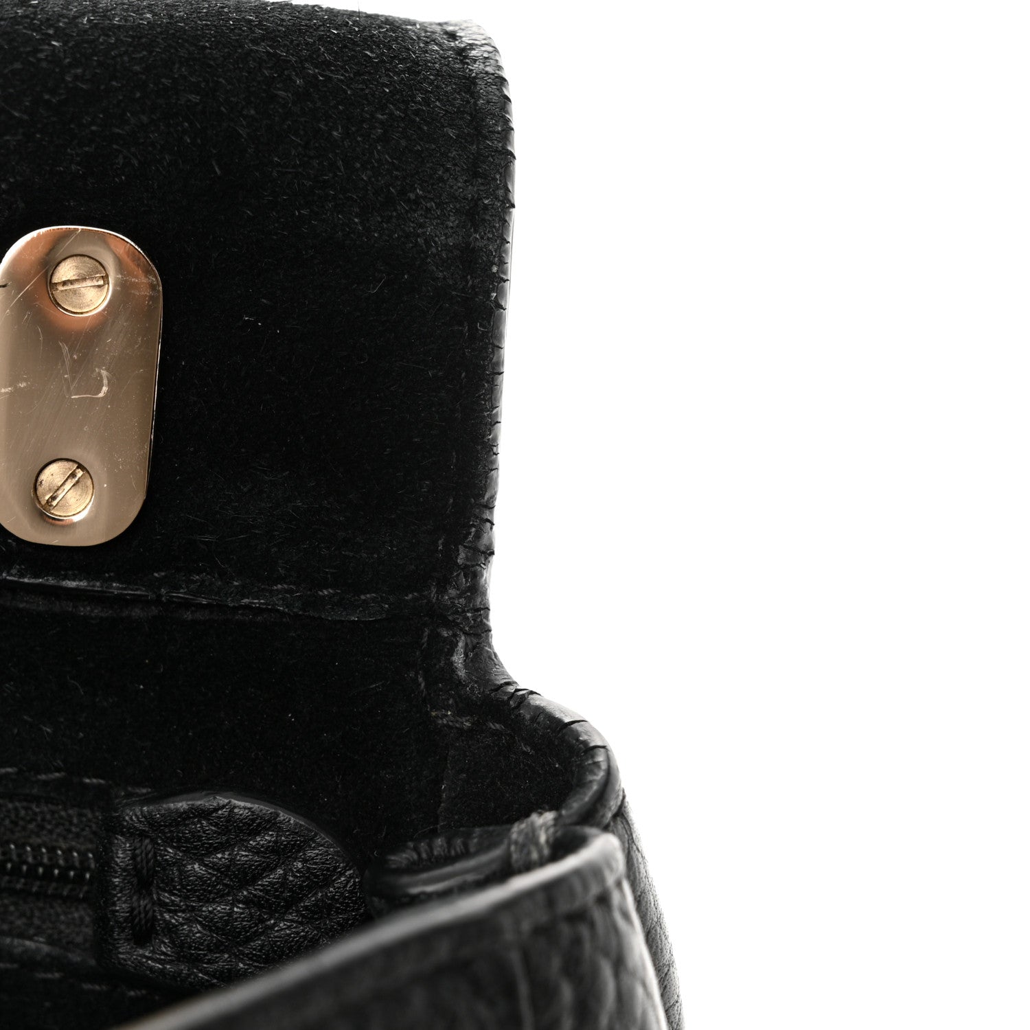 Mulberry Glossy Goatskin Small Lily Flap Black 12 of 16
