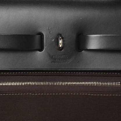 Hermes Toile Vache Hunter Herbag Zip 31 PM Black Ebene 6 of 15