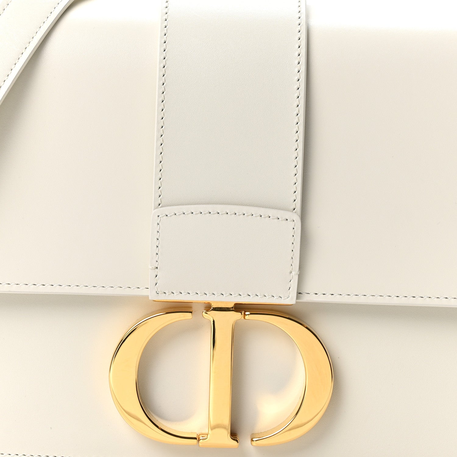 Christian Dior Box Calfskin 30 Montaigne Flap Bag Latte 7 of 9
