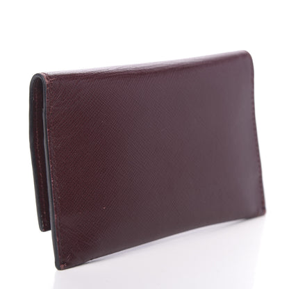 Prada Saffiano Greche Card Holder Granato Petalo Marmo 4 of 11