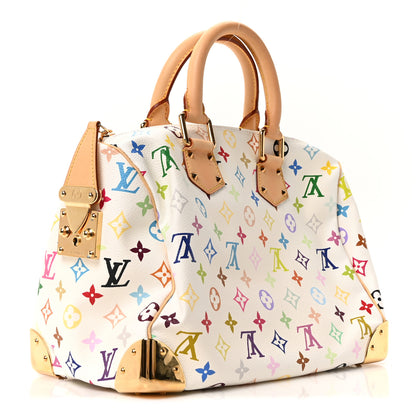 Louis Vuitton Monogram Multicolor Speedy 30 White 3 of 9