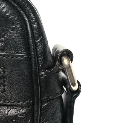 Gucci Guccissima Flat Messenger Bag Black 12 of 13