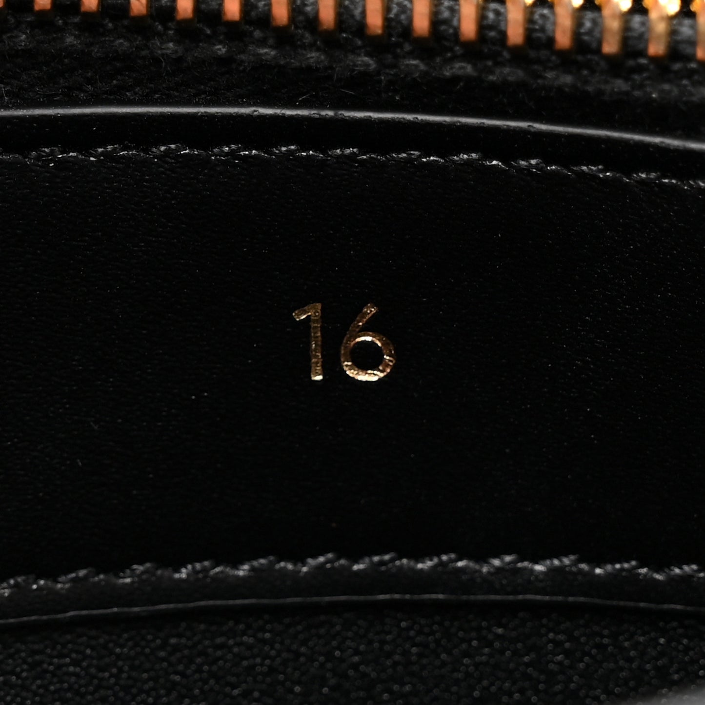 Satinated Calfskin Mini 16 Top Handle Bag Black
