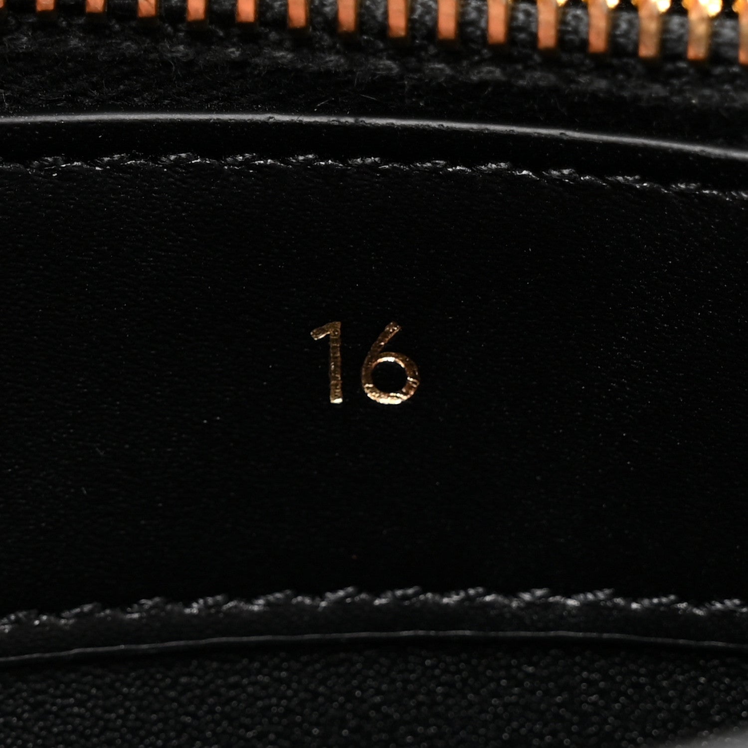 Celine Satinated Calfskin Mini 16 Top Handle Bag Black 5 of 10