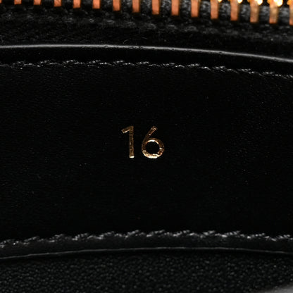 Celine Satinated Calfskin Mini 16 Top Handle Bag Black 5 of 10