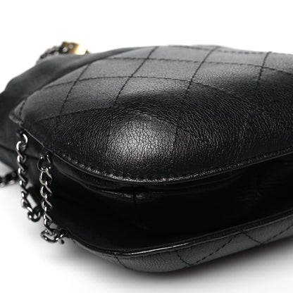 Chanel Calfskin Quilted Small Gabrielle Bucket Black 9 of 11
