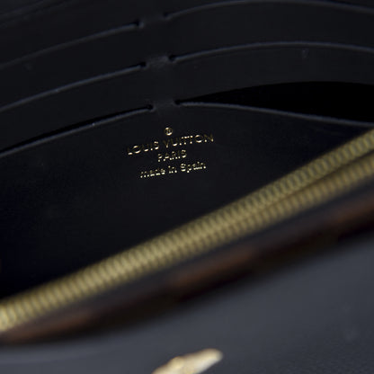 Louis Vuitton Damier Ebene Vavin Chain Wallet Black 8 of 10