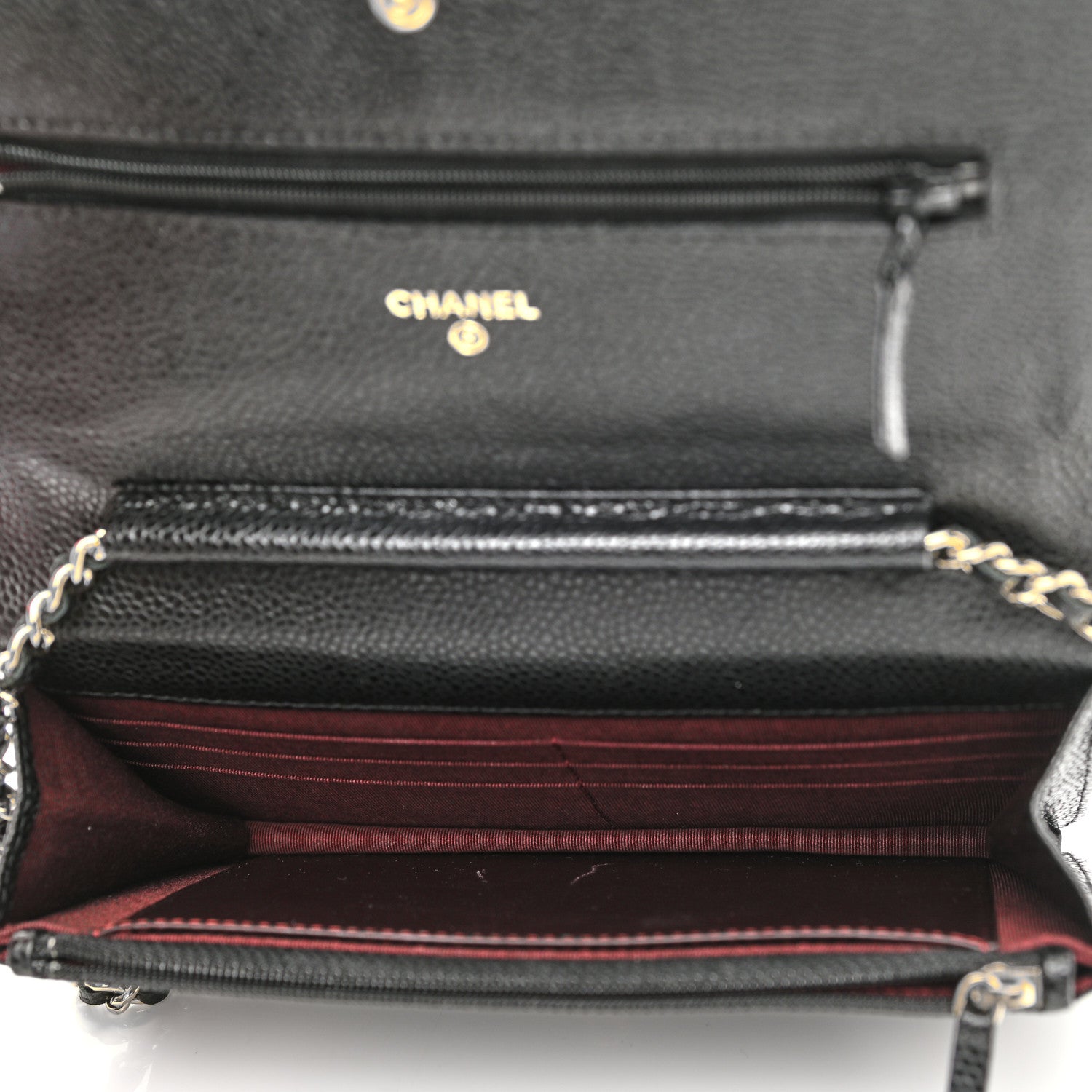 Chanel Caviar Quilted Wallet On Chain WOC Black 5 of 11