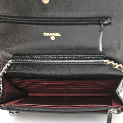 Chanel Caviar Quilted Wallet On Chain WOC Black 5 of 11
