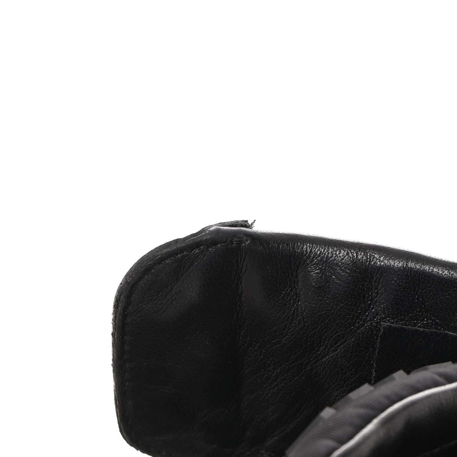 Prada Re-Nylon Gabardine Spazzolato Macro Quilted Triangle Logo High Top 45mm Sneakers 38.5 Black 9 of 9