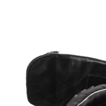 Prada Re-Nylon Gabardine Spazzolato Macro Quilted Triangle Logo High Top 45mm Sneakers 38.5 Black 9 of 9