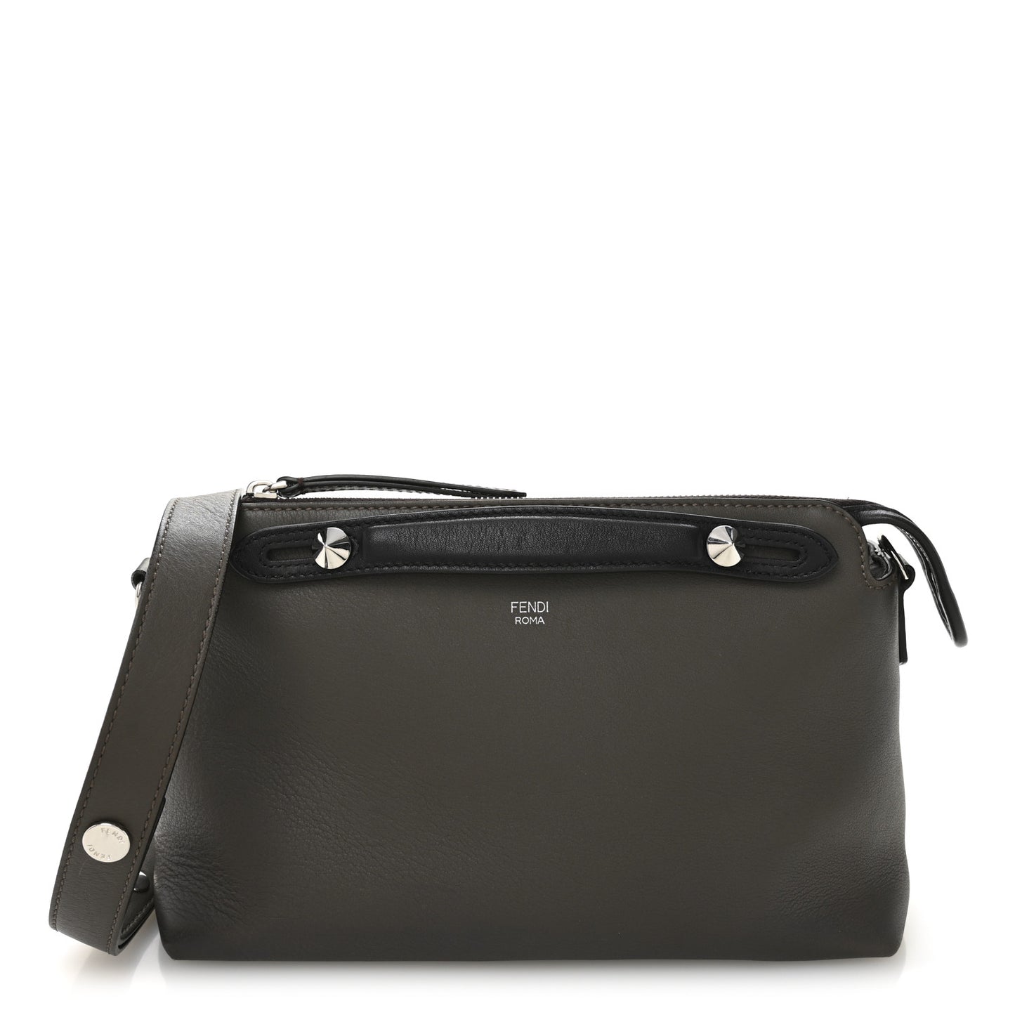 Vitello Dolce 4 Color Medium By The Way Boston Bag Carbone Grigio Polvere Multicolor