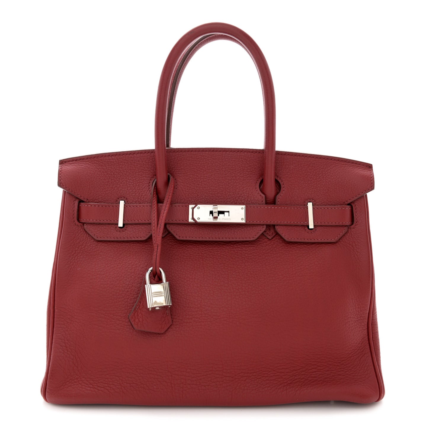 Taurillon Clemence Birkin 30 Rouge Garance