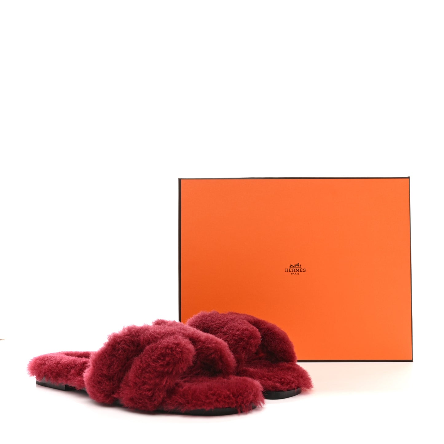 Woolskin Oran Sandals 39.5 Rouge H