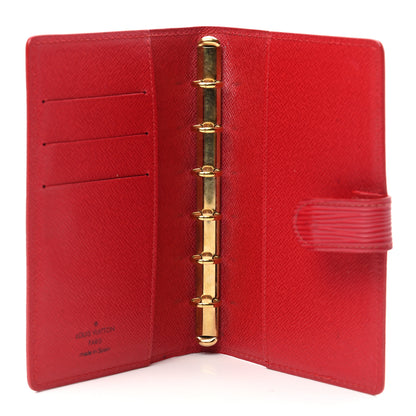 Louis Vuitton Epi Small Ring Agenda Cover Rouge 5 of 10