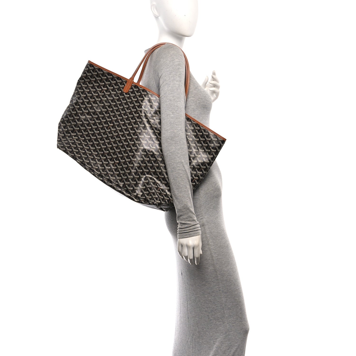 Goyard Goyardine Saint Louis GM Black Gold 2 of 11