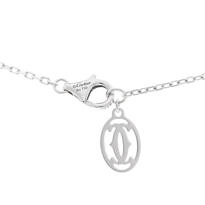 Cartier 18K White Gold Diamond LM D'Amour Pendant Necklace 4 of 5