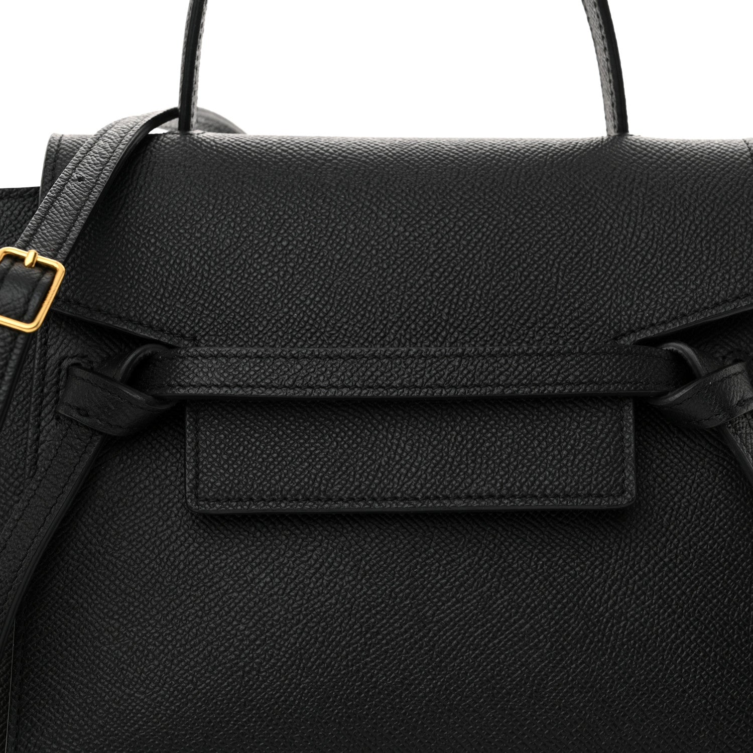 Celine Grained Calfskin Nano Belt Bag Black 7 of 12
