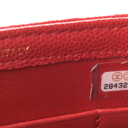 Chanel Caviar Quilted Classic Phone Holder Red 8 of 16
