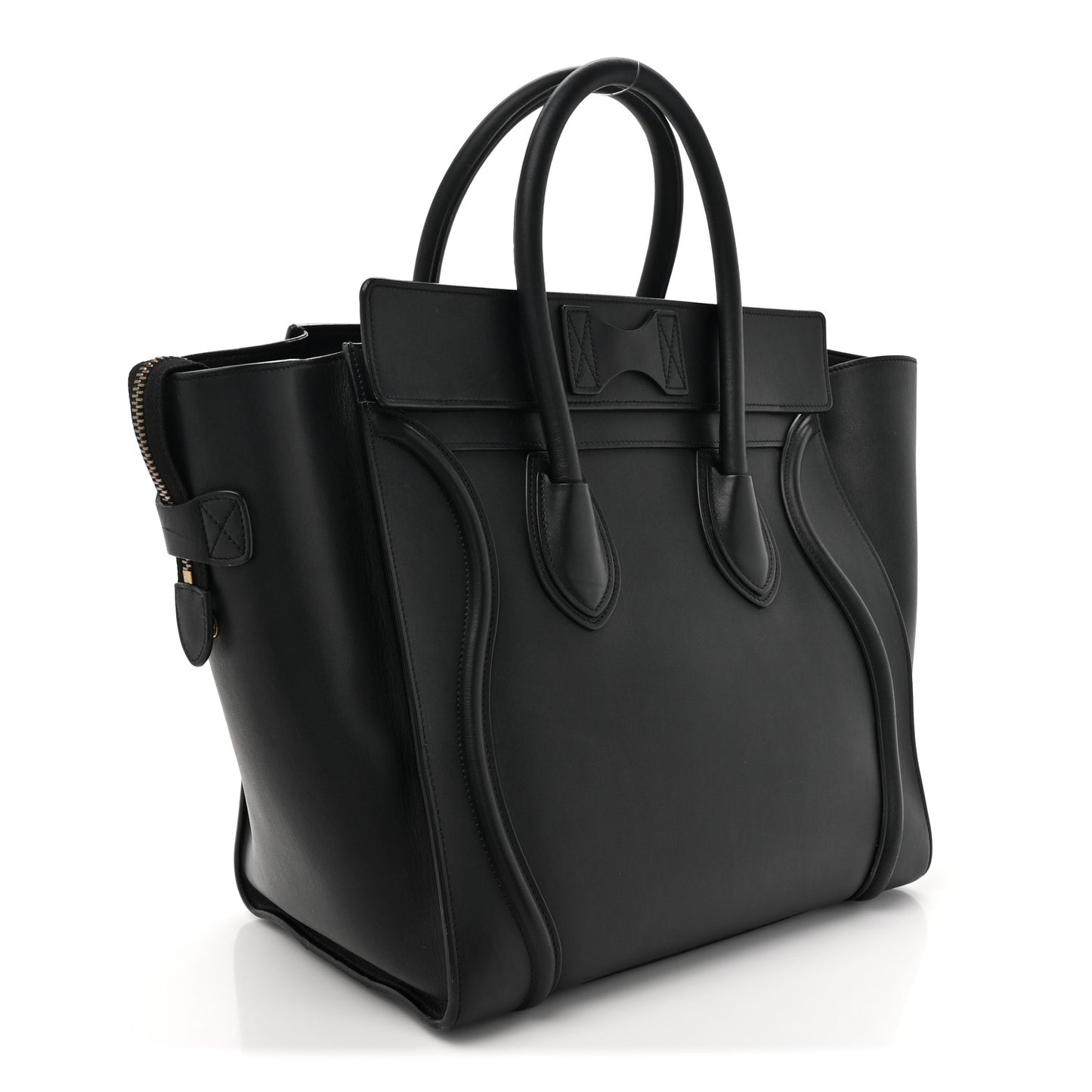 Smooth Calfskin Mini Luggage Black