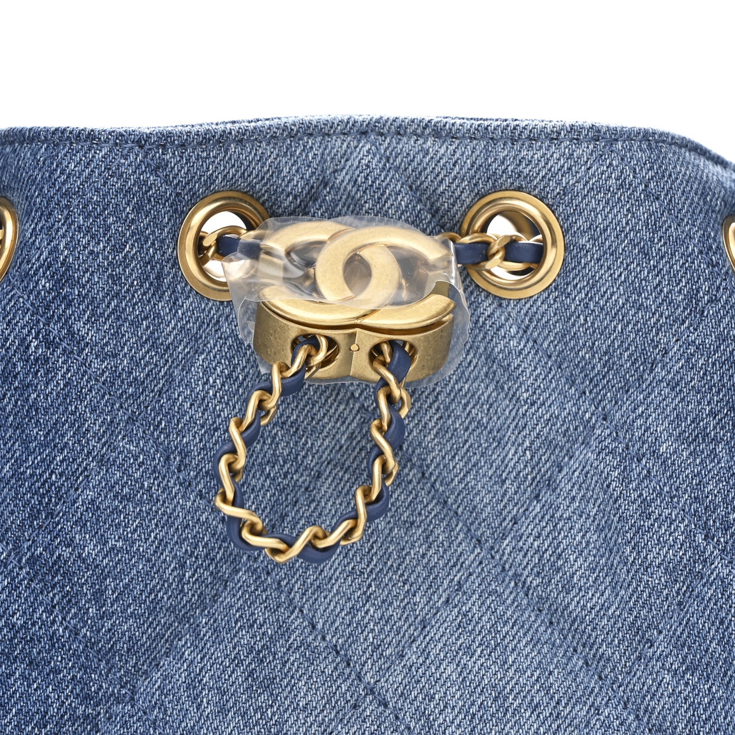 Chanel Washed Denim Quilted Mini Chanel 25 Handbag Blue 8 of 11