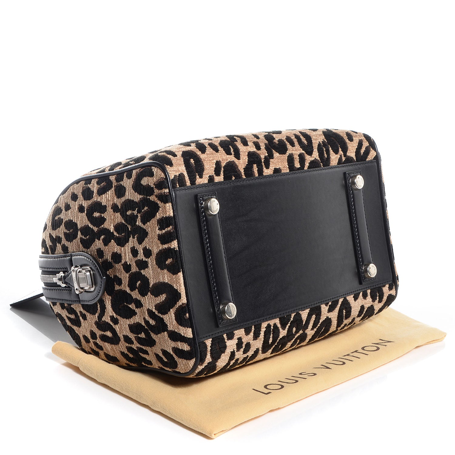 Louis Vuitton Jacquard Velvet Leopard Print Stephen Sprouse Speedy 4 of 8