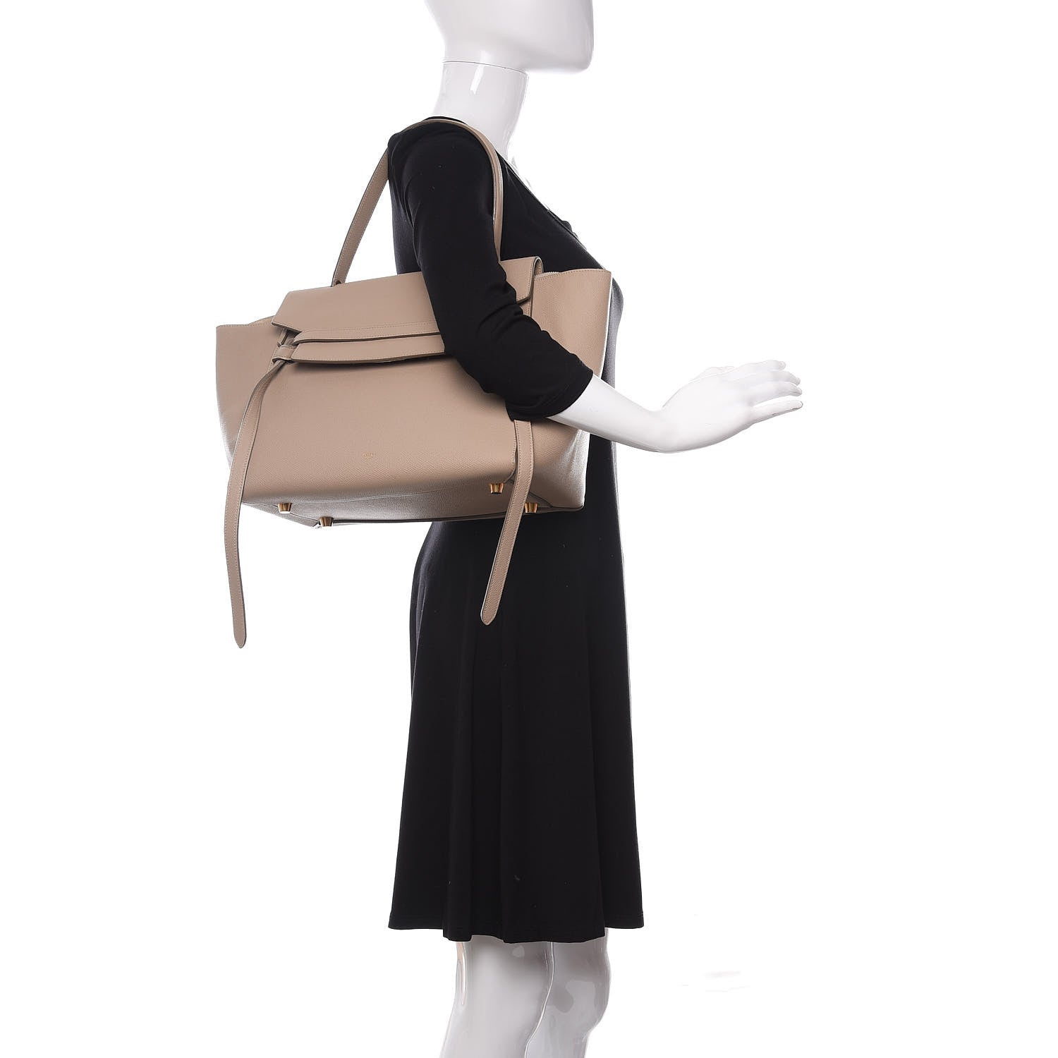 Celine Grained Calfskin Mini Belt Bag Light Taupe 2 of 14