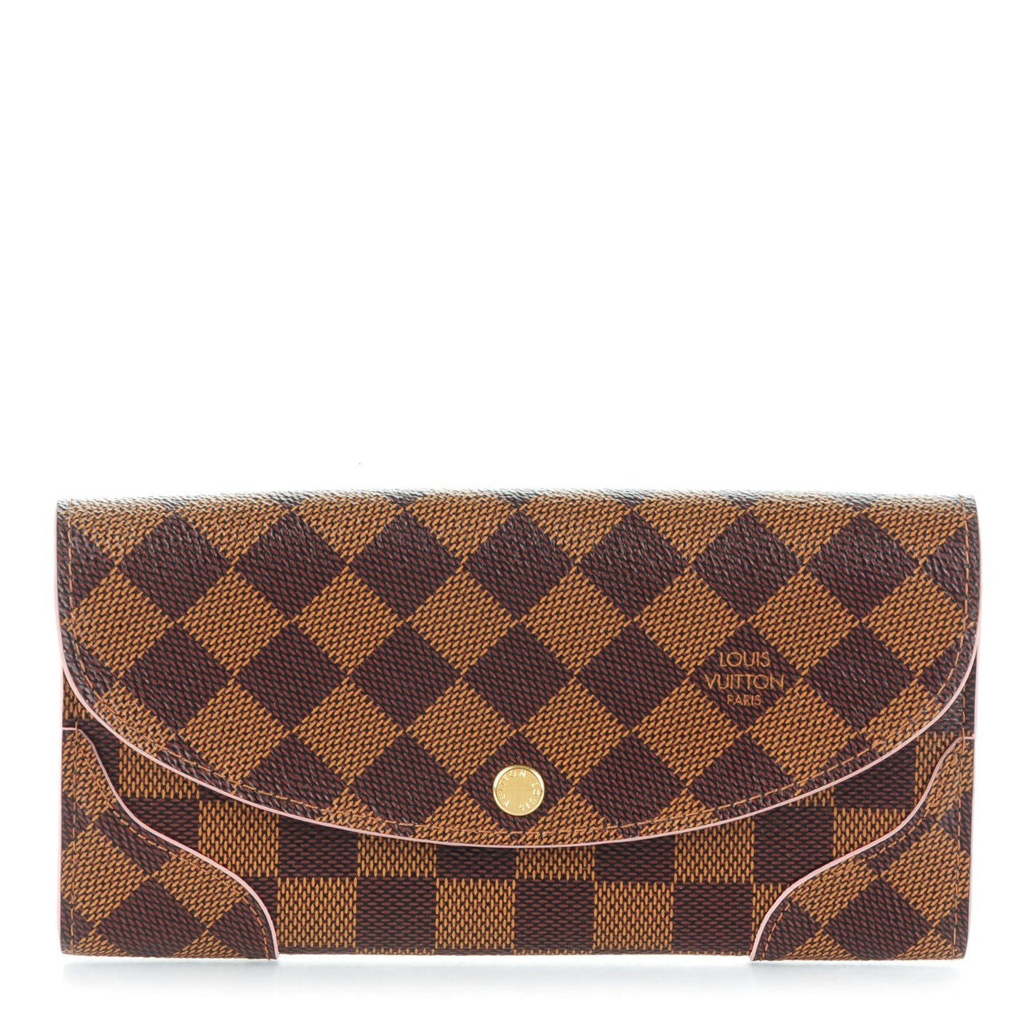 Damier Ebene Caissa Wallet Rose Ballerine
