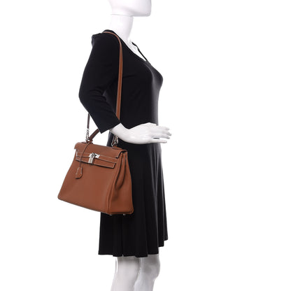 Hermes Togo Kelly Retourne 32 Gold 2 of 13