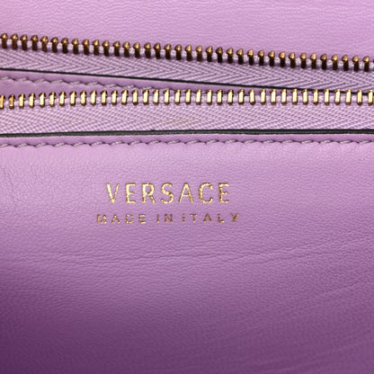Versace Grained Calfskin La Medusa Flap Shoulder Bag Taupe 6 of 13