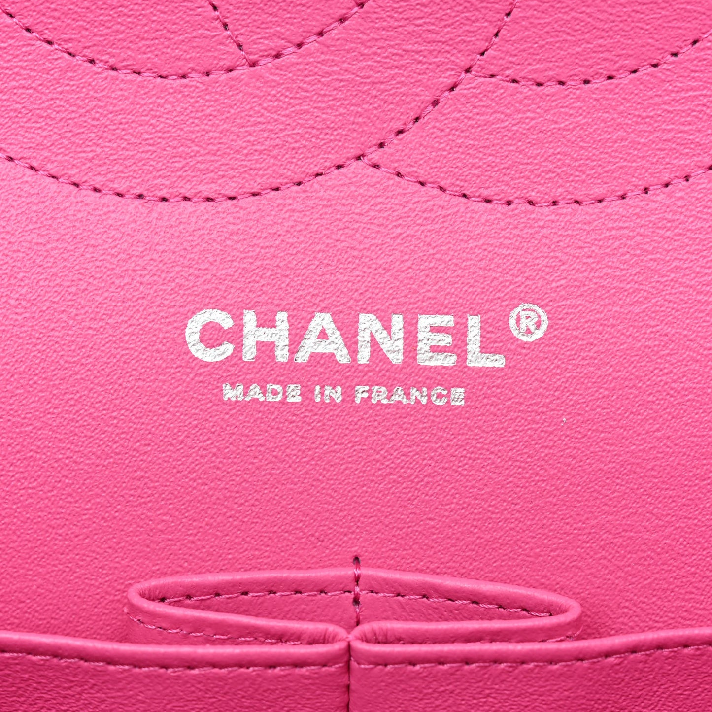 Iridescent Caviar Quilted Jumbo Double Flap Pink