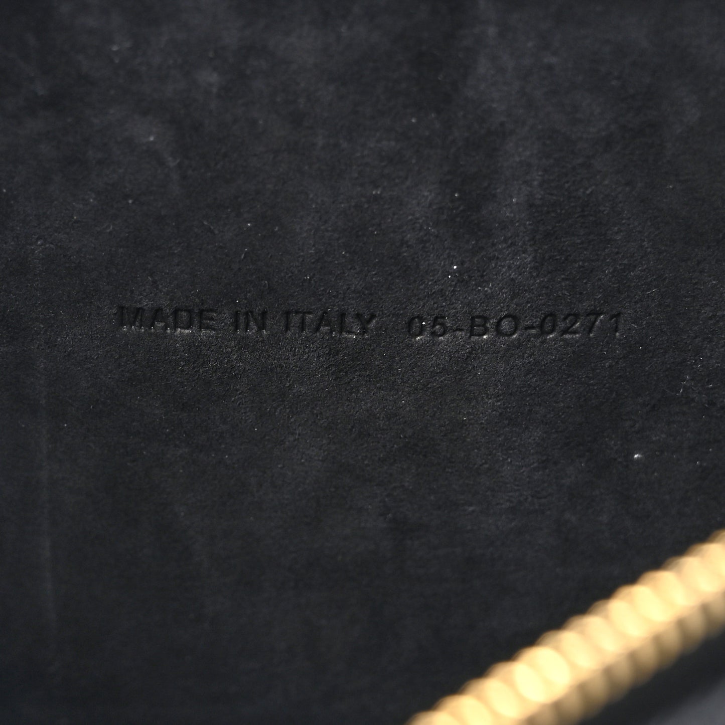 Grained Calfskin Caro Double Pouch Black