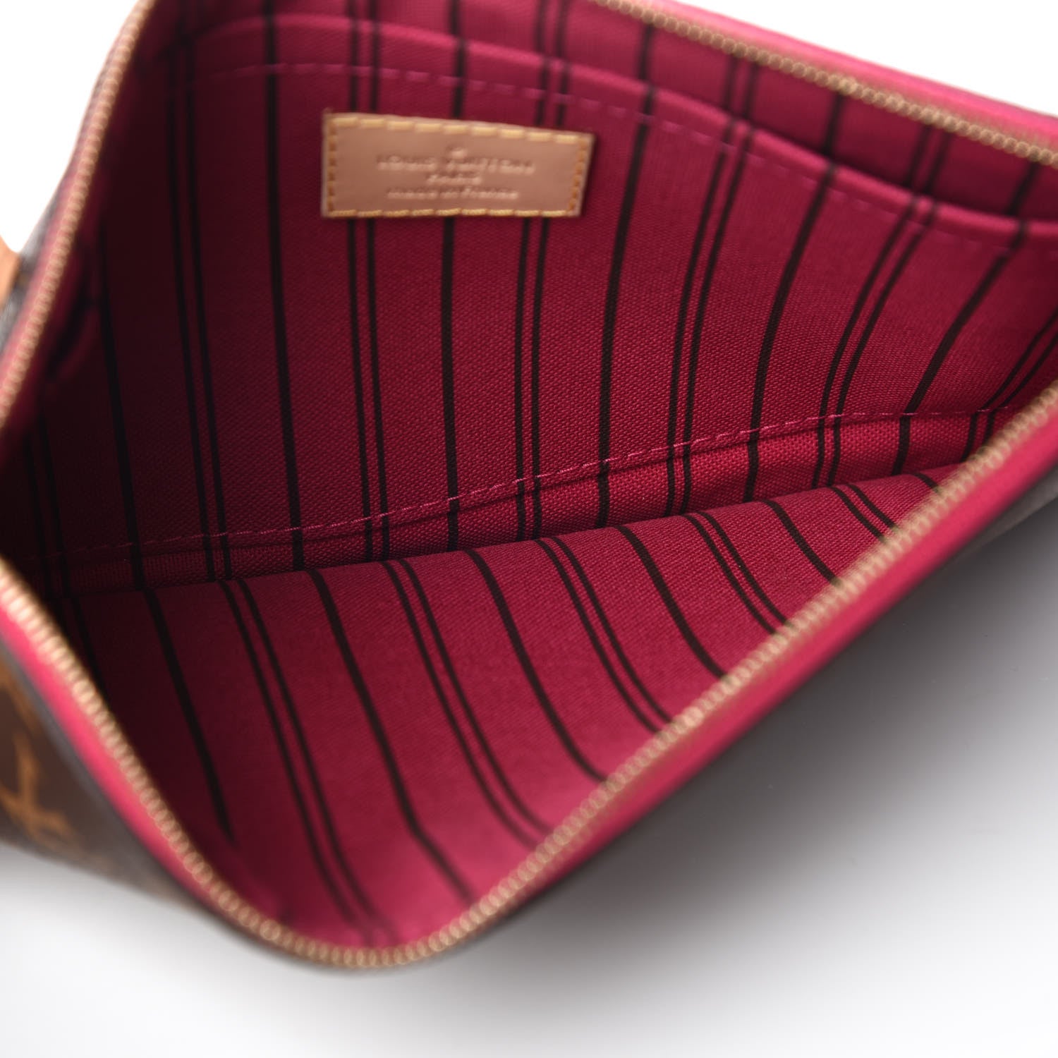 Louis Vuitton Monogram Neverfull MM GM Pochette Pivoine 5 of 9