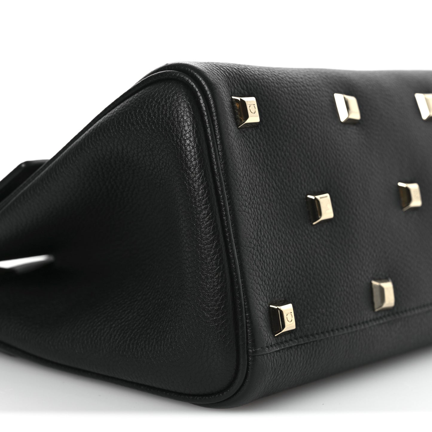 Hammered Calfskin The Studio Bag Black