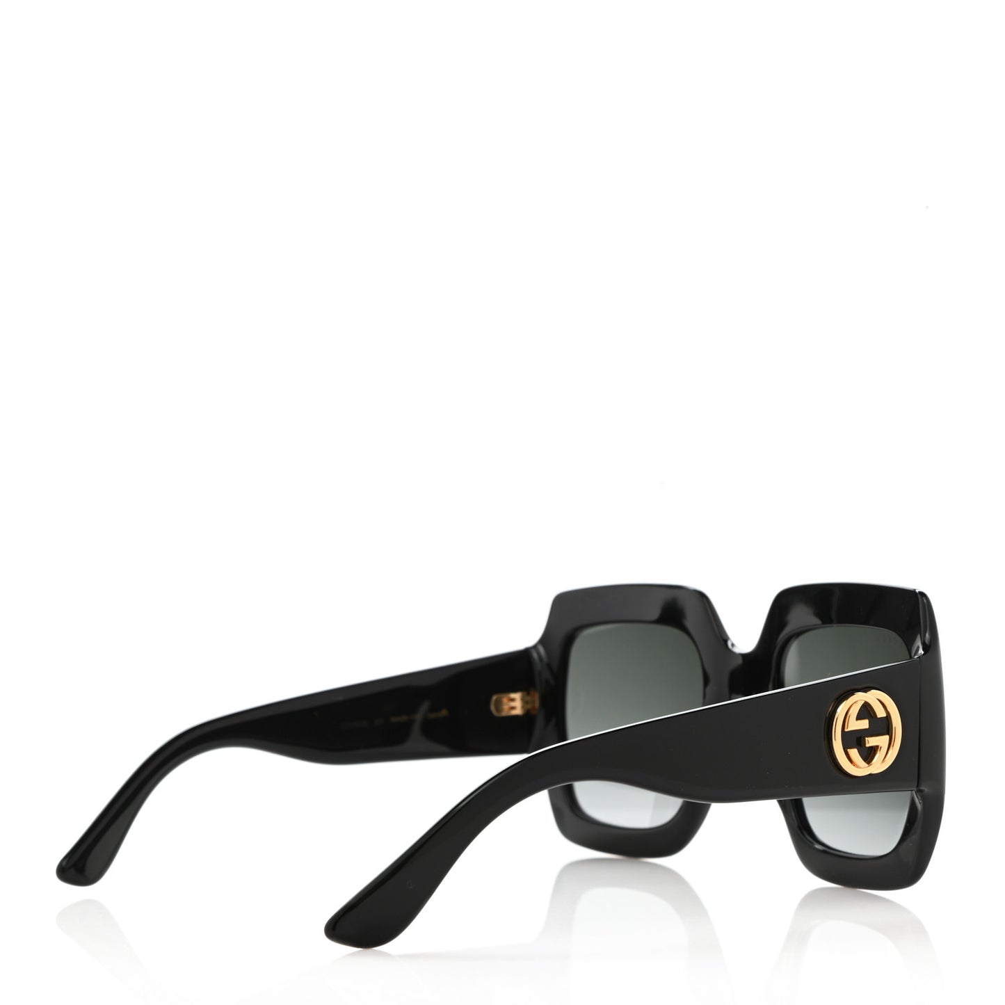 Acetate Square Frame Sunglasses GG0053S Black
