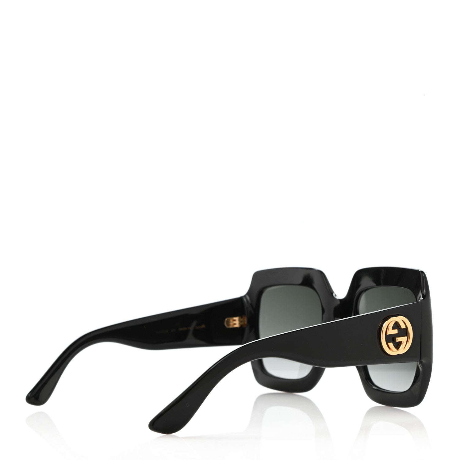 Gucci Acetate Square Frame Sunglasses GG0053S Black 3 of 8
