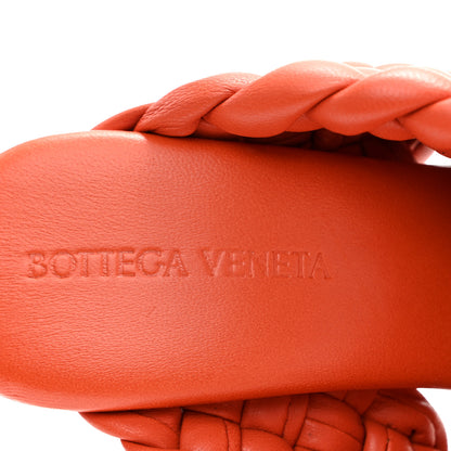 Bottega Veneta Nappa Twisted Padded Intrecciato Curve Slide Sandals 37 Paprika 8 of 10