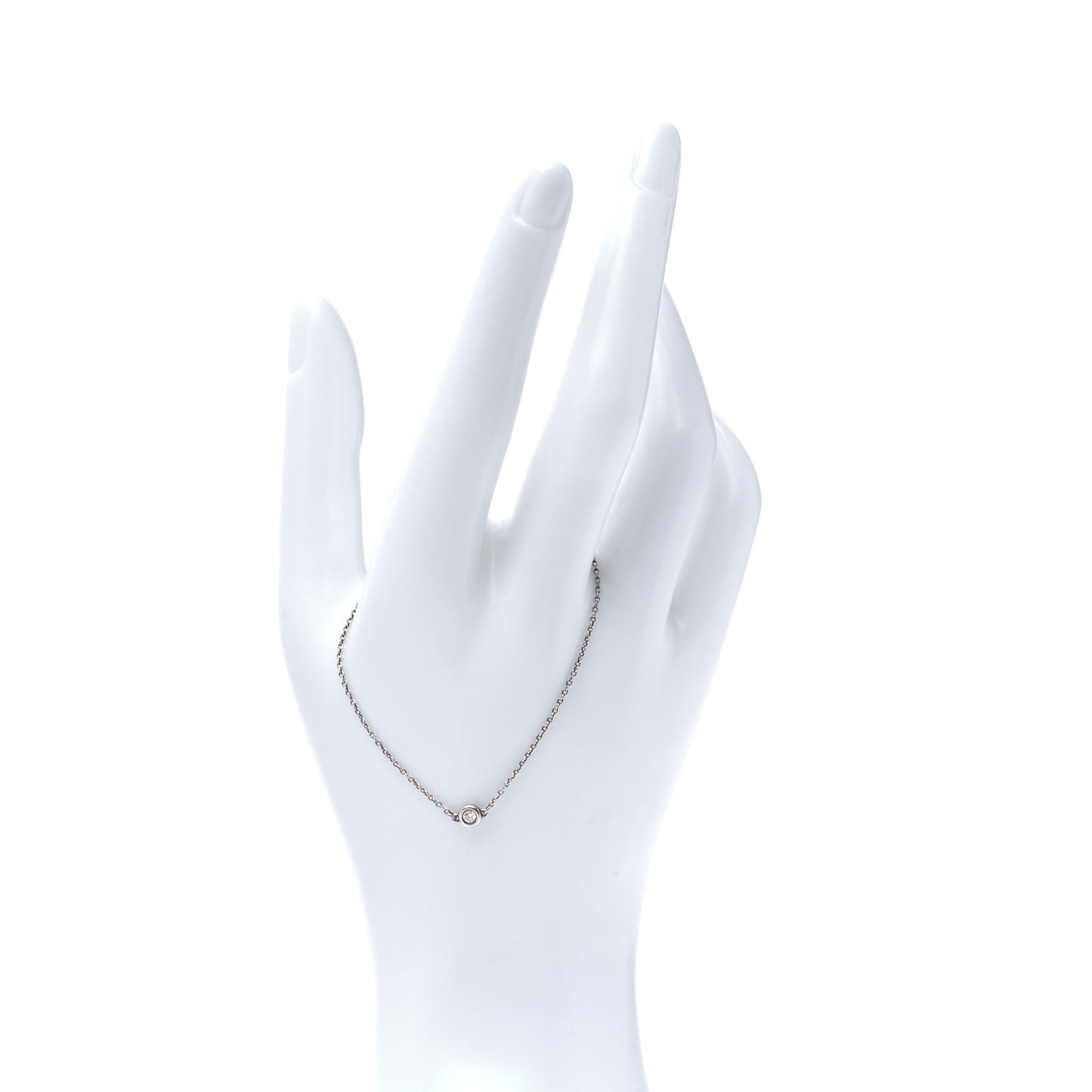 Sterling Silver Diamond .05ct Elsa Peretti Diamonds by the Yard Bracelet
