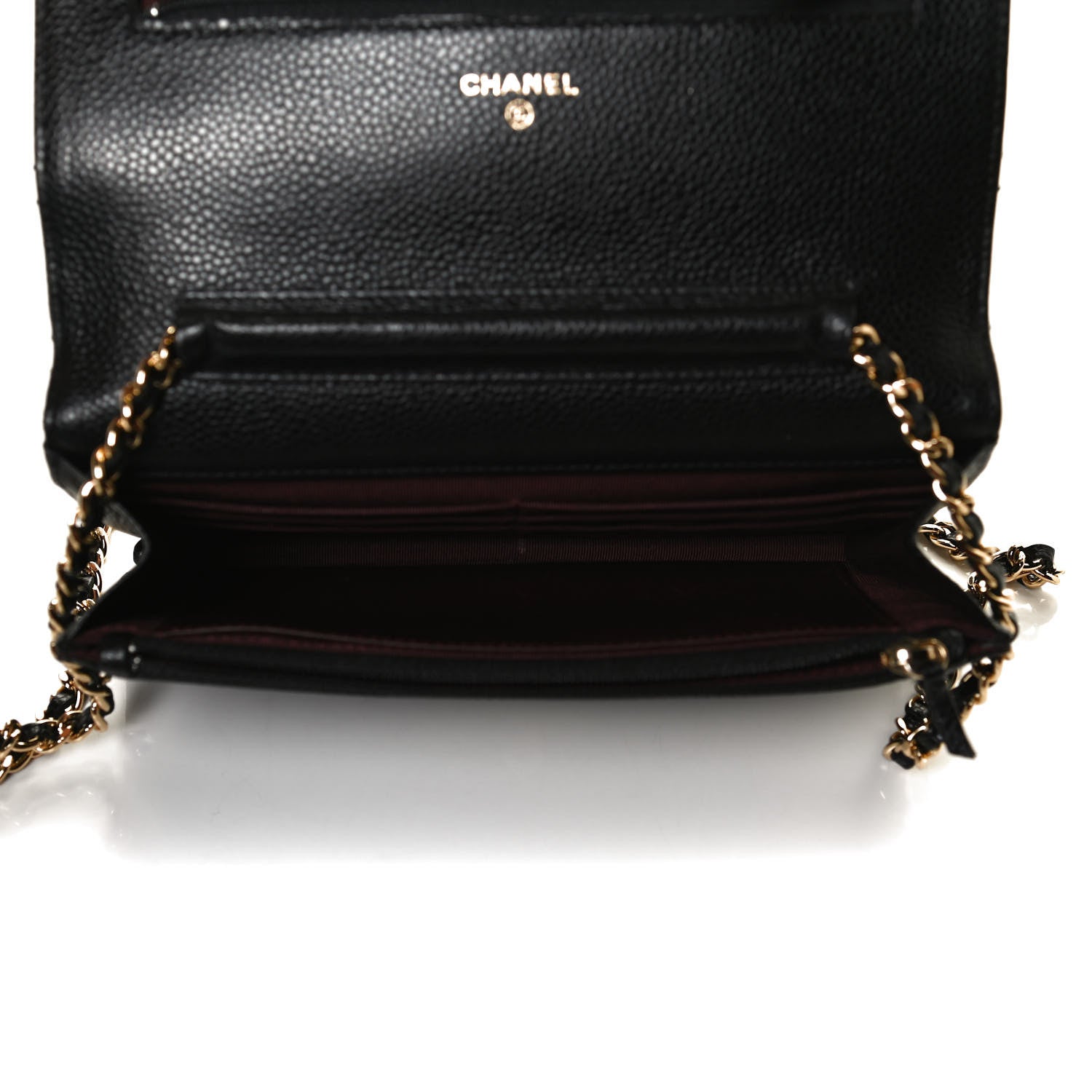 Chanel Caviar Quilted Wallet On Chain WOC Black 5 of 10