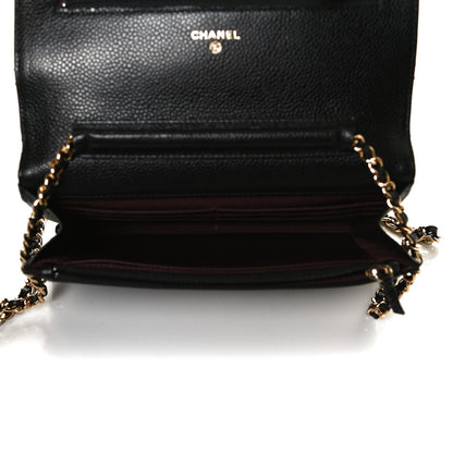 Chanel Caviar Quilted Wallet On Chain WOC Black 5 of 10