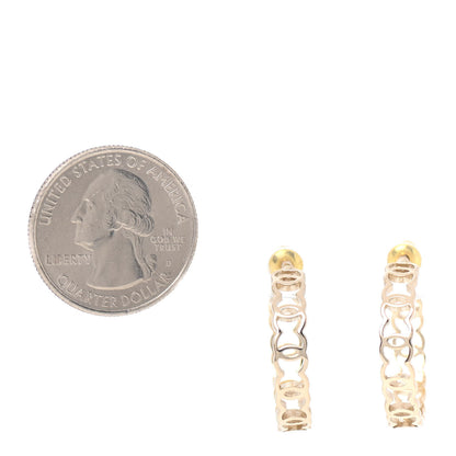 Chanel Metal CC Hoop Earrings Gold 2 of 4