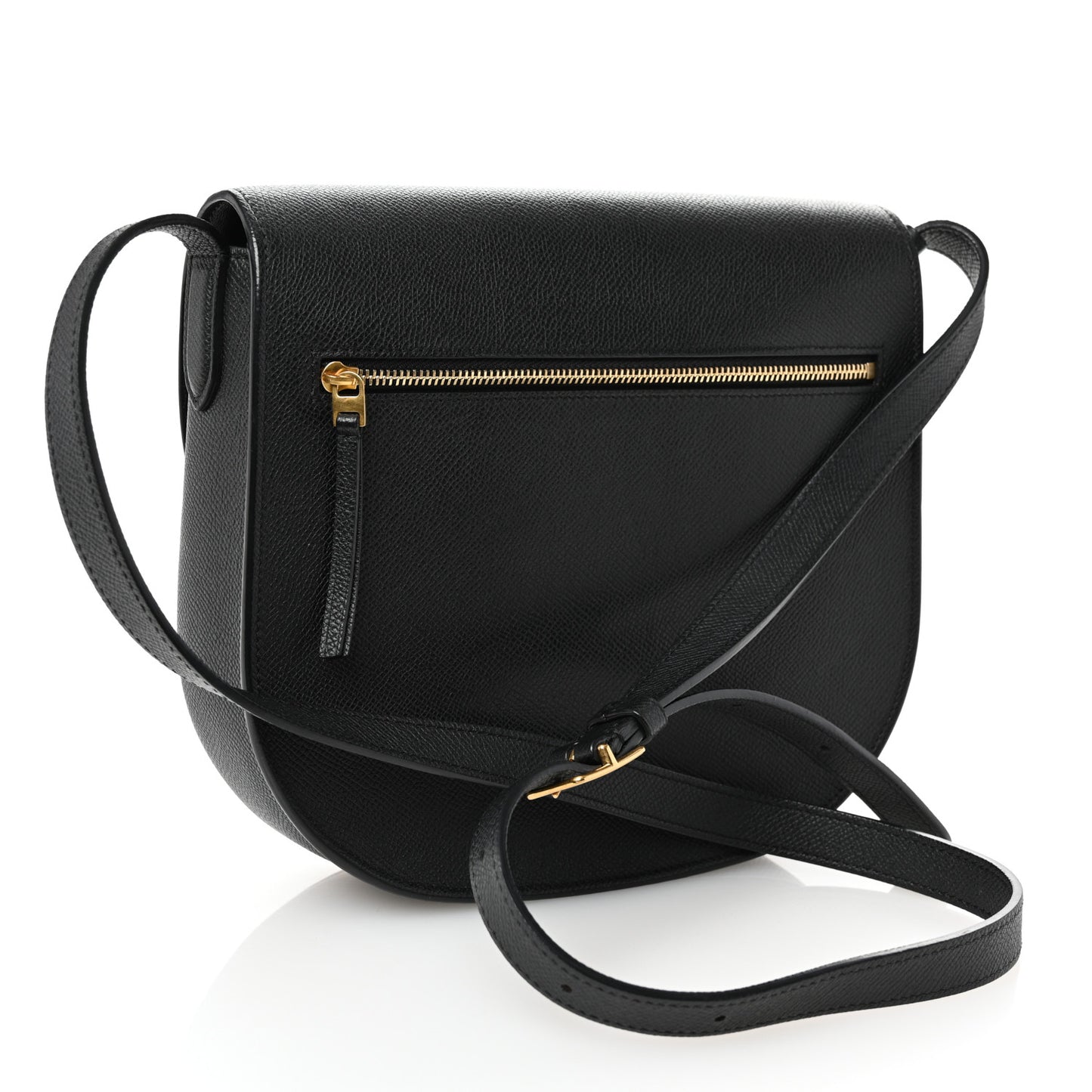 Grained Calfskin Compact Trotteur Black